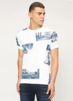 PEPE JEANS GRAPHIC PRINT SHORT SLEEVE WHITE T-SHIRT - Image 3