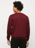PEPE JEANS GRAPHIC PRINT FULL SLEEVE SWEATSHIRT BURGUNDY - Image 4
