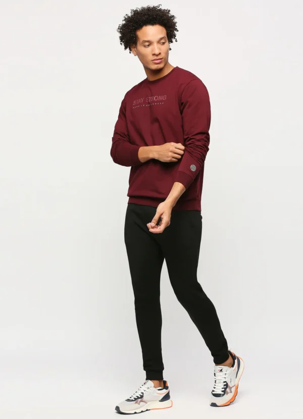 PEPE JEANS GRAPHIC PRINT FULL SLEEVE SWEATSHIRT BURGUNDY - Image 7