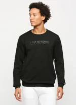 PEPE JEANS GRAPHIC PRINT FULL SLEEVE BLACK SWEATSHIRT - Image 3