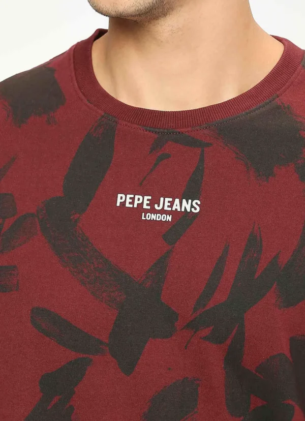 8905875056263_5 PEPE JEANS ALL OVER PRINTED GRAPHIC PRINT FULL SLEEVE SWEATSHIRT - Image 5