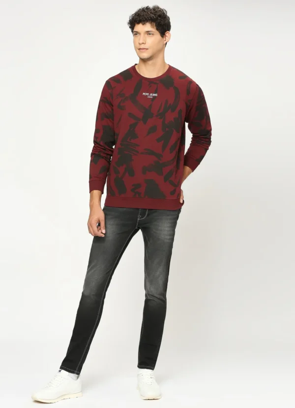 8905875056263_6 PEPE JEANS ALL OVER PRINTED GRAPHIC PRINT FULL SLEEVE SWEATSHIRT - Image 6