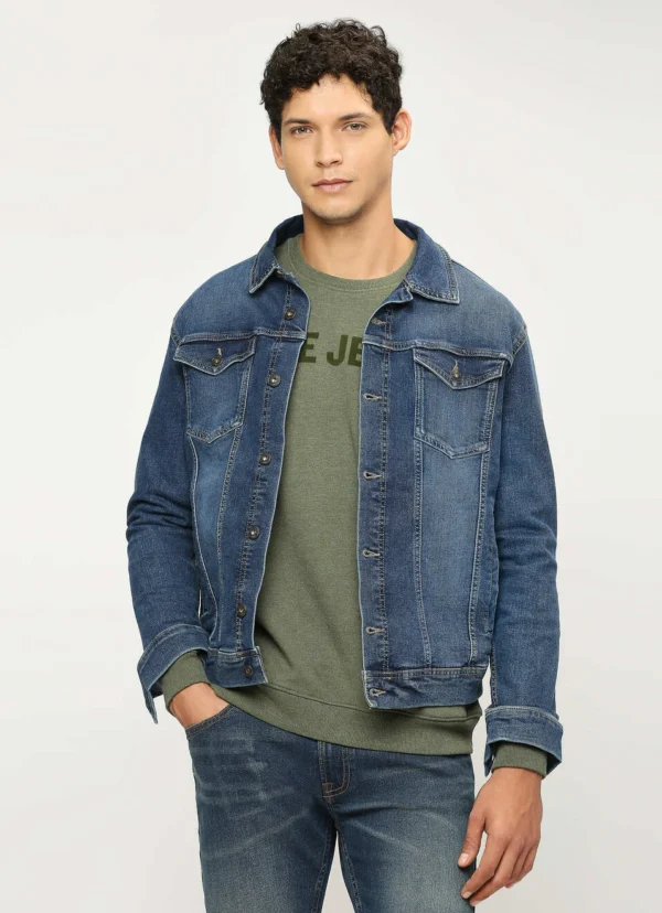 8905875056621_1 PEPE JEANS OLIVE GREEN PRINTED FULL SLEEVE SWEATSHIRT - Image 2