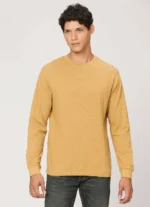 PEPE JEANS CREW NECK FULL SLEEVE CREAM COLOR T-SHIRT - Image 2