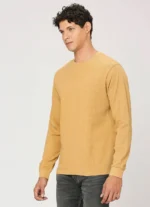PEPE JEANS CREW NECK FULL SLEEVE CREAM COLOR T-SHIRT - Image 4