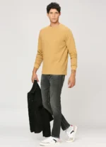 PEPE JEANS CREW NECK FULL SLEEVE CREAM COLOR T-SHIRT - Image 7