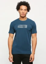 PEPE JEANS GRAPHIC PRINT SHORT SLEVEE T-SHIRT TEAL BLUE