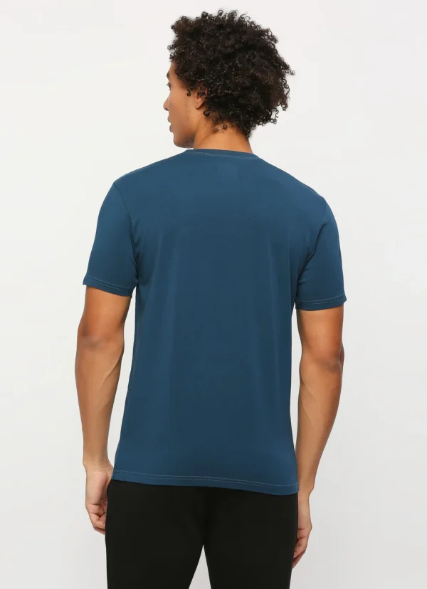 8905875059202_3 PEPE JEANS GRAPHIC PRINT SHORT SLEVEE T-SHIRT TEAL BLUE - Image 6