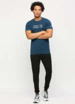 PEPE JEANS GRAPHIC PRINT SHORT SLEVEE T-SHIRT TEAL BLUE - Image 3