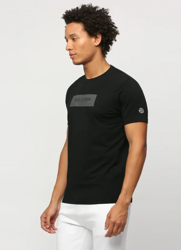 8905875059257_4 PEPE JEANS GRAPHIC PRINT SHORT SLEVEE T-SHIRT BLACK - Image 4