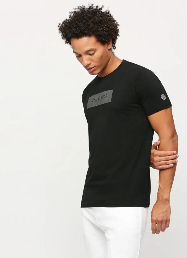 8905875059257_6 PEPE JEANS GRAPHIC PRINT SHORT SLEVEE T-SHIRT BLACK - Image 6