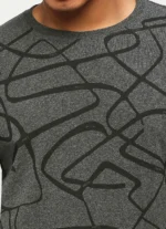 PEPE JEANS Grey Print Casual Short Sleeves Round Neck Men Slim Fit T-Shirt - Image 2