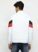 PEPE JEANS WHITE PRINTED KAMACHI FIT PUFFER JACKET - Image 7