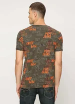 PEPE JEANS OLIVE LETTER PRINT SHORT SLEEVE T-SHIRT - Image 2