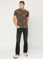 PEPE JEANS OLIVE LETTER PRINT SHORT SLEEVE T-SHIRT - Image 5