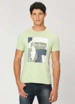 PEPE JEANS GREEN CREW NECK SHORT SLEEVE T-SHIRT - Image 2