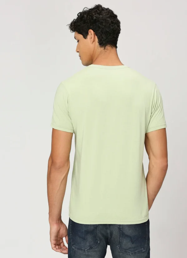 8905875063889_3 PEPE JEANS GREEN CREW NECK SHORT SLEEVE T-SHIRT - Image 3