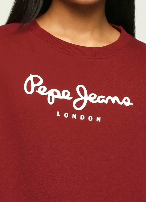 Burgundy Burgundy Printed Long Sleeve Sweatshirt - Image 3