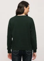 Pepe Jeans Women's Brooke Branding Graphic Green Sweatshirt - Image 4