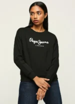 Pepe Jeans Women's Brooke Branding Graphic Sweatshirt Black - Image 6