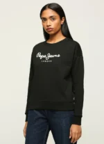 Pepe Jeans Women's Brooke Branding Graphic Sweatshirt Black - Image 2
