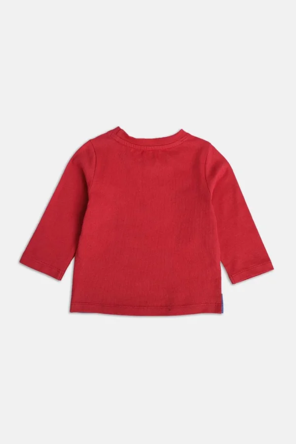 MINI KLUB Printed Casual Full Sleeves Polo Neck Boys Regular Fit T-Shirt - Image 2