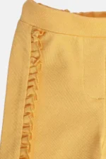MINI KLUB Yellow Solid Full Length Casual Girls Regular Fit Jeggings - Image 3