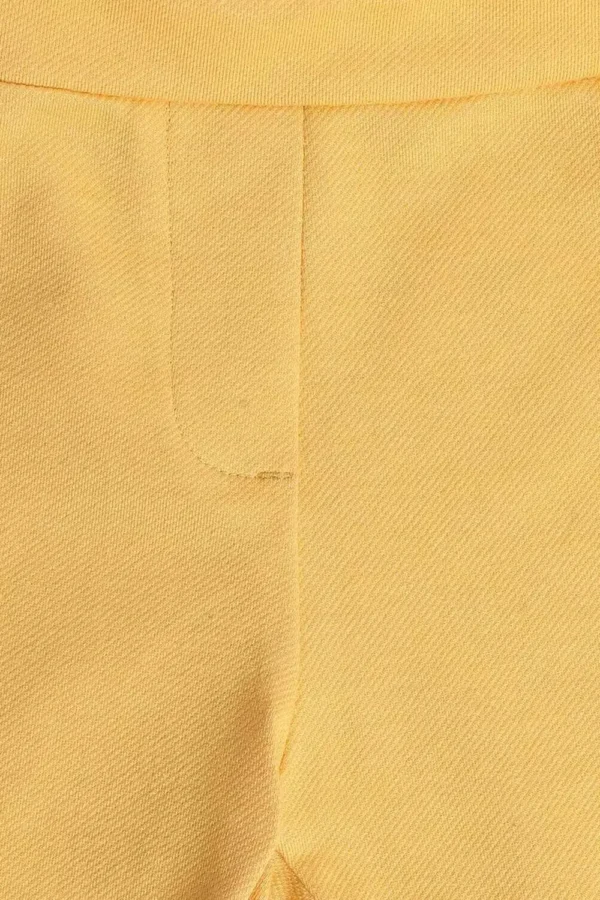 MINI KLUB Yellow Solid Full Length Casual Girls Regular Fit Jeggings - Image 4