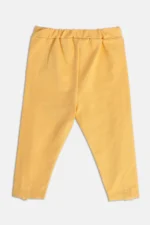 MINI KLUB Yellow Solid Full Length Casual Girls Regular Fit Jeggings - Image 2