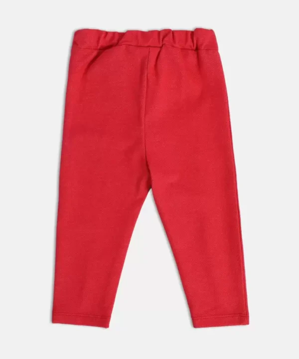 8907095965332_2 MINI KLUB Red Jegging For Baby Girls - Image 2
