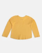 MINI KLBU Kids Yellow Printed Full Sleeves Top For Girls - Image 2