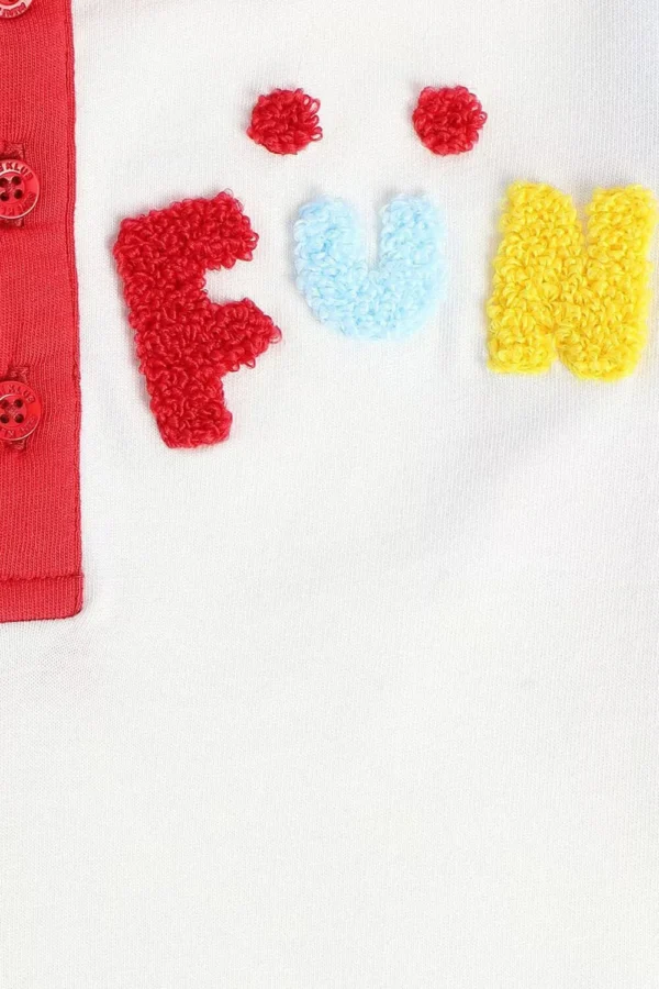 MINI KLUB Printed Casual Full Sleeves Polo Neck Boys Regular Fit T-Shirt - Image 2