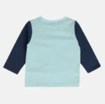 Graphic Print Crew-Neck T-Shirt Blue - Image 2