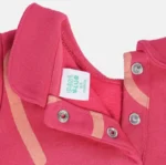 Girls Pink Printed Long Sleeves Top With Leggings - Image 4