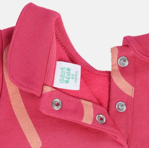 Girls Pink Printed Long Sleeves Top With Leggings - Image 4