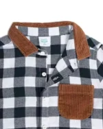 MINI KLUB Checked Relaxed Fit Shirt Green - Image 4