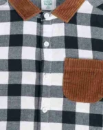 MINI KLUB Checked Relaxed Fit Shirt Green - Image 5