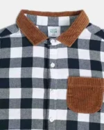 MINI KLUB Checked Relaxed Fit Shirt Green - Image 3