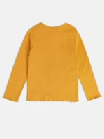MINI KLUB New Born Baby Girl Yellow  Color Block Top - Image 2