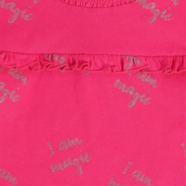 MINI KLBU Kids Pink Printed Full Sleeves Top For Girls - Image 3