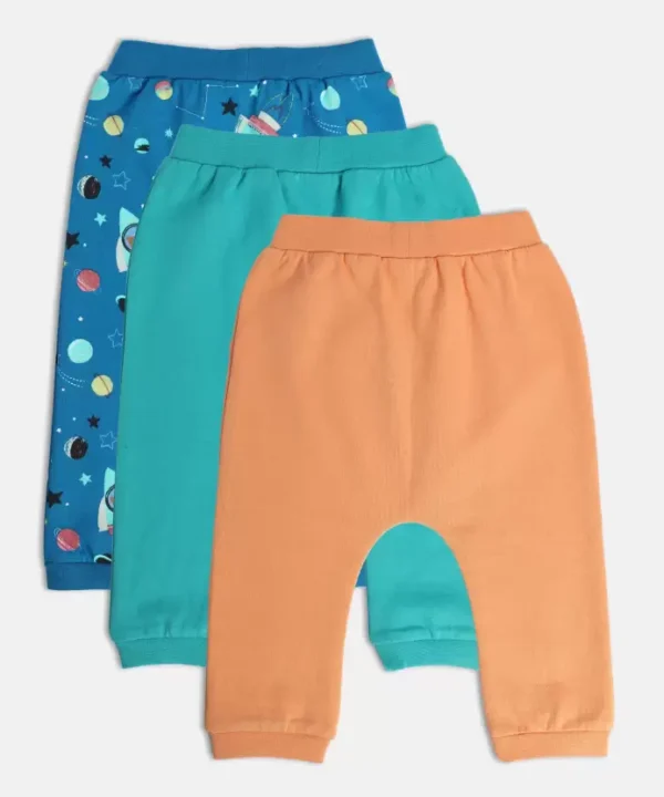MINI KLUB Baby Boys Regular Fit Multicolor Polycotton Trousers (PACK OF 3) - Image 5
