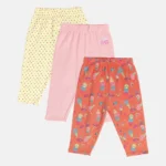 MINI KLUB Girls Multi Color Legging (PACK OF 3)
