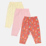 MINI KLUB Girls Multi Color Legging (PACK OF 3) - Image 2