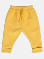 MINI KLUB - Yellow Cotton Blend Track Pant For Baby Boy & Girls