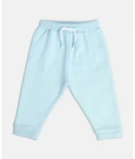 MINI KLUB - Blue Cotton Blend Track pant For Baby Boy