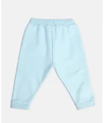 MINI KLUB - Blue Cotton Blend Track pant For Baby Boy - Image 3
