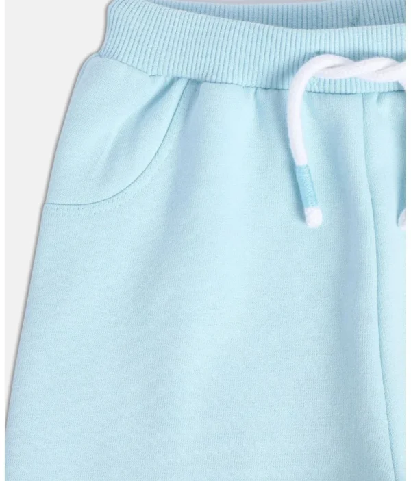 8907095977601_4 MINI KLUB - Blue Cotton Blend Track pant For Baby Boy - Image 4