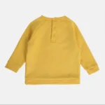 MINI KLUB Baby Girls Yellow Cotton Dress Sweater - Image 4