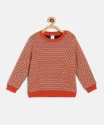 MINI KLUB Boys Self Design Round Neck Multicolor Sweater