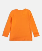 MINI KLUB Boys Printed Pure Cotton T Shirt  (Orange, Pack of 1) - Image 5